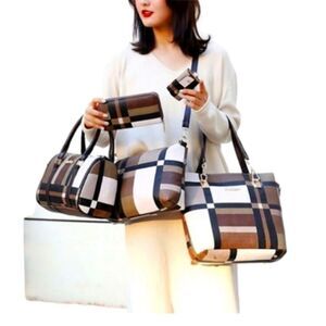 LADIES 6pc messenger purse bags